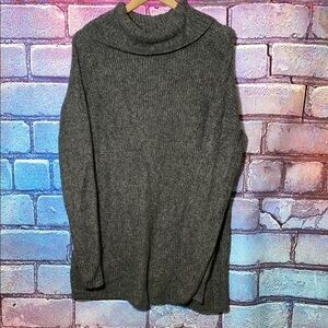 Style & Co Women’s Gray Sweater Knitted Turtle Neck 3X